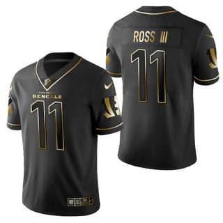 Men's Cincinnati Bengals John Ross III Black Golden Edition Jersey