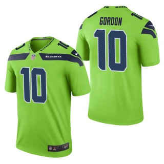 Men's Seattle Seahawks Josh Gordon Green Color Rush Legend Jersey