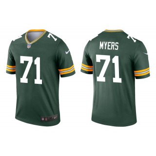 Men's Green Bay Packers Josh Myers Green Legend Jersey