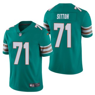 Men's Miami Dolphins Josh Sitton Aqua Alternate Vapor Limited Jersey