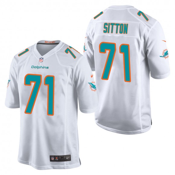 Men's Miami Dolphins Josh Sitton White Game Jersey