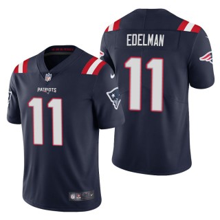 Men's New England Patriots Julian Edelman Navy Vapor Limited Jersey