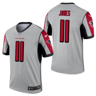 Men's Atlanta Falcons Julio Jones Silver Inverted Legend Jersey