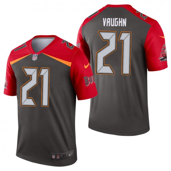 Men's Tampa Bay Buccaneers Ke'Shawn Vaughn Pewter Inverted Legend Jersey