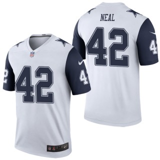 Men's Dallas Cowboys Keanu Neal White Color Rush Legend Jersey