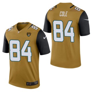 Men's Jacksonville Jaguars Keelan Cole Bold Gold Color Rush Legend Jersey