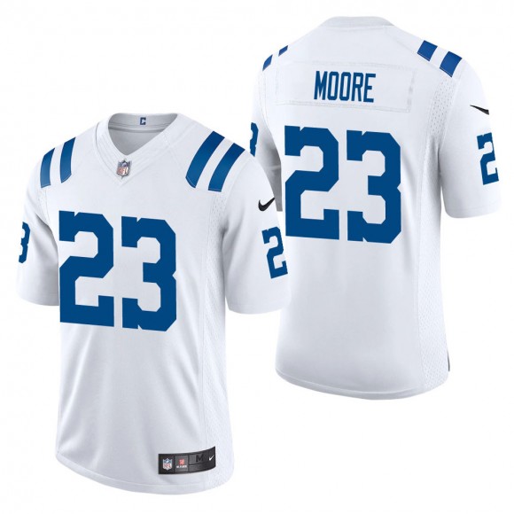 Men's Indianapolis Colts Kenny Moore White Vapor Limited Jersey