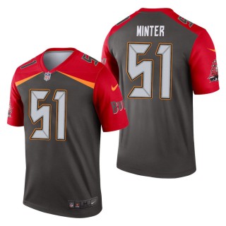 Men's Tampa Bay Buccaneers Kevin Minter Pewter Inverted Legend Jersey