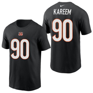 Men's Cincinnati Bengals Khalid Kareem Black 2021 Name & Number T-Shirt
