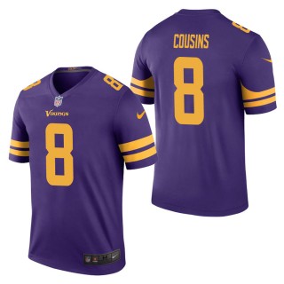 Men's Minnesota Vikings Kirk Cousins Purple Color Rush Legend Jersey