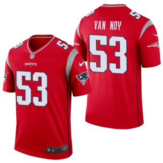 Men's New England Patriots Kyle Van Noy Red Inverted Legend Jersey