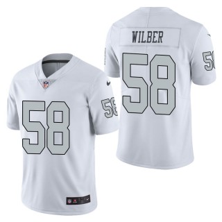 Men's Las Vegas Raiders Kyle Wilber White Color Rush Limited Jersey