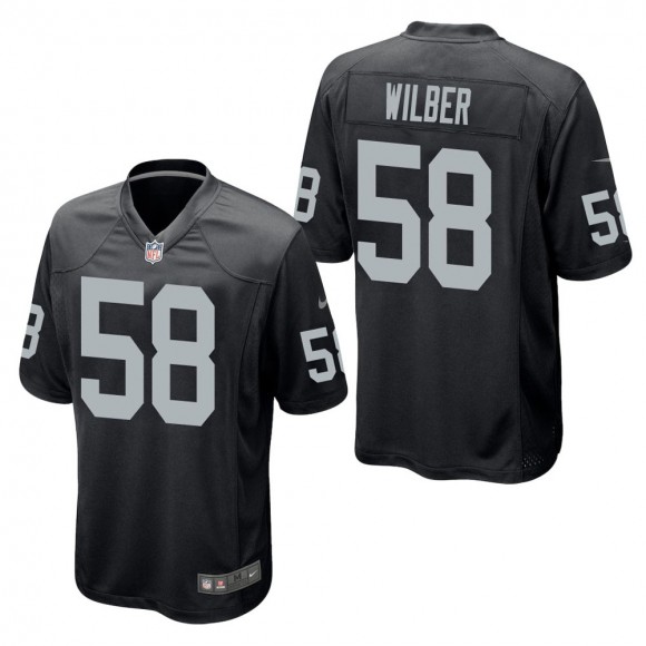 Men's Las Vegas Raiders Kyle Wilber Black Game Jersey