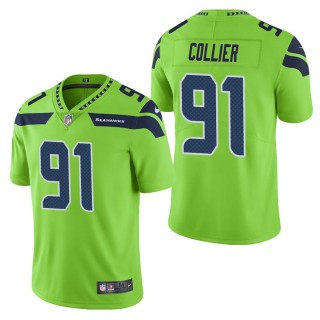 Men's Seattle Seahawks L.J. Collier Green Color Rush Limited Jersey