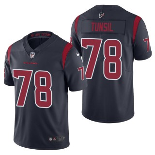 Men's Houston Texans Laremy Tunsil Navy Color Rush Limited Jersey