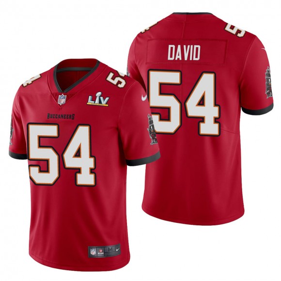 Men's Tampa Bay Buccaneers Lavonte David Red Super Bowl LV Jersey