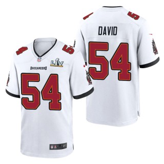 Men's Tampa Bay Buccaneers Lavonte David White Super Bowl LV Jersey