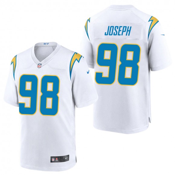 Men's Los Angeles Chargers Linval Joseph White Game Jersey