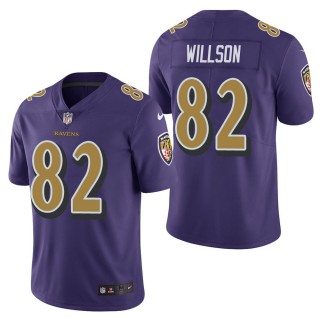 Men's Baltimore Ravens Luke Willson Purple Color Rush Limited Jersey