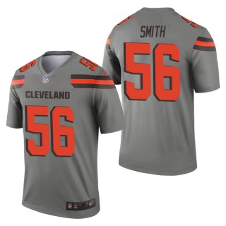 Men's Cleveland Browns Malcolm Smith Gray Inverted Legend Jersey