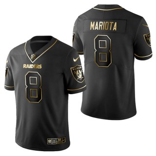 Men's Las Vegas Raiders Marcus Mariota Black Golden Edition Jersey