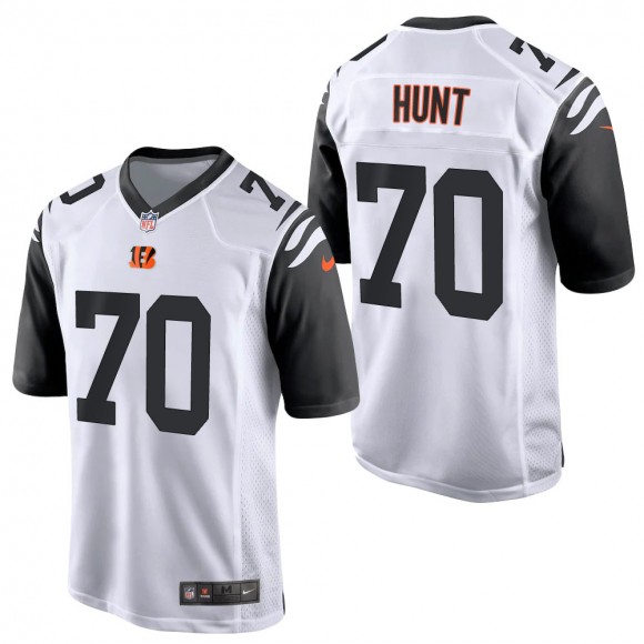 Men's Cincinnati Bengals Margus Hunt White 2021 Alternate Game Jersey