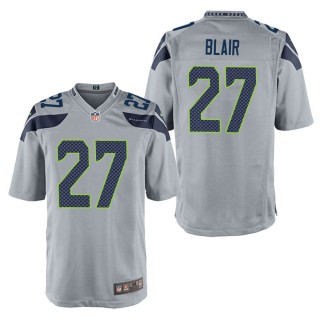 Men's Seattle Seahawks Marquise Blair Gray Game Jersey