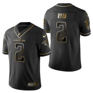 Men's Atlanta Falcons Matt Ryan Black Golden Edition Jersey