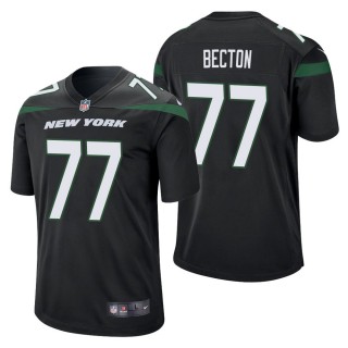 Men's New York Jets Mekhi Becton Black Game Jersey