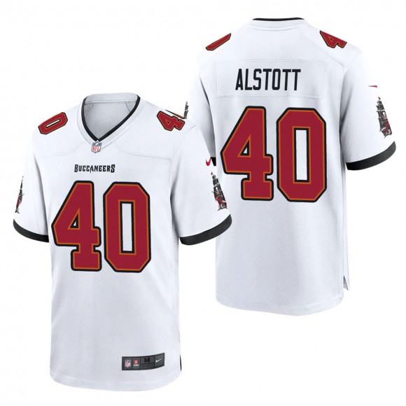 Men's Tampa Bay Buccaneers Mike Alstott White Game Jersey