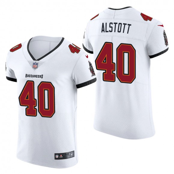 Men's Tampa Bay Buccaneers Mike Alstott White Vapor Elite Jersey