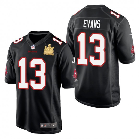 Men's Tampa Bay Buccaneers Mike Evans Black Super Bowl LV Champions Jersey