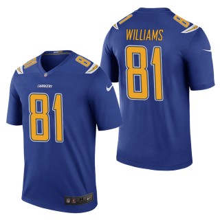 Men's Los Angeles Chargers Mike Williams Royal Color Rush Legend Jersey