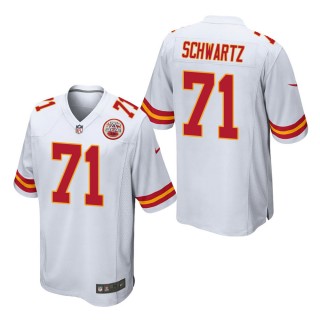 Men's Kansas City Chiefs Mitchell Schwartz White Game Jersey