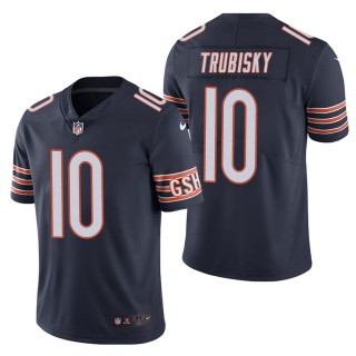 Men's Chicago Bears Mitchell Trubisky Navy Color Rush Limited Jersey