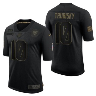 Men's Chicago Bears Mitchell Trubisky Black Salute to Service Jersey