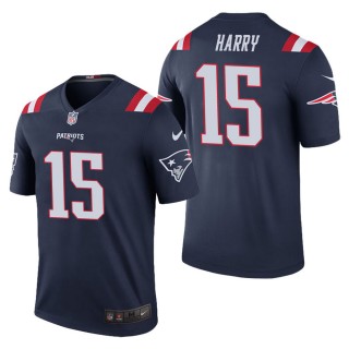 Men's New England Patriots N'Keal Harry Navy Color Rush Legend Jersey