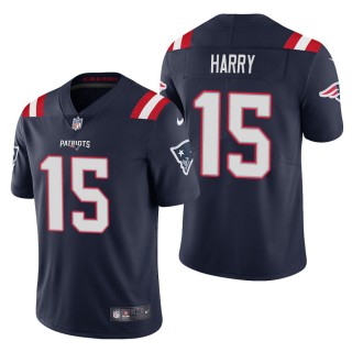 Men's New England Patriots N'Keal Harry Navy Vapor Limited Jersey