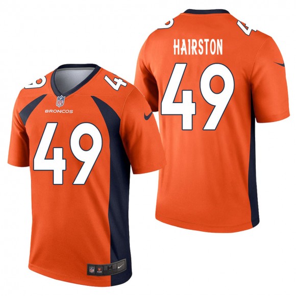 Men's Denver Broncos Nate Hairston Orange Legend Jersey
