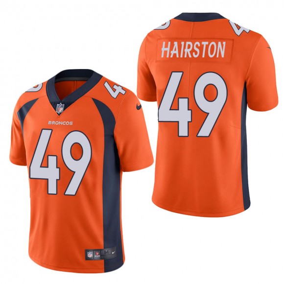 Men's Denver Broncos Nate Hairston Orange Vapor Untouchable Limited Jersey