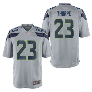 Men's Seattle Seahawks Neiko Thorpe Gray Game Jersey