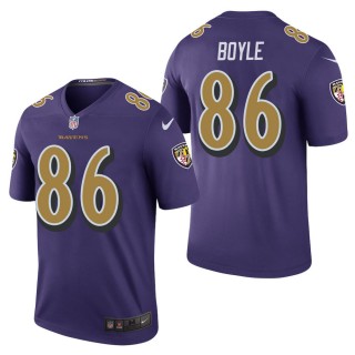Men's Baltimore Ravens Nick Boyle Purple Color Rush Legend Jersey