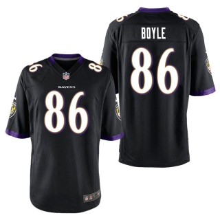 Men's Baltimore Ravens Nick Boyle Black Game Jersey