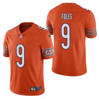 Men's Chicago Bears Nick Foles Orange Vapor Untouchable Limited Jersey