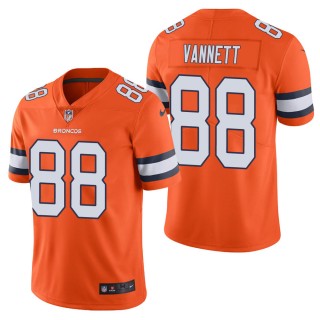 Men's Denver Broncos Nick Vannett Orange Color Rush Limited Jersey