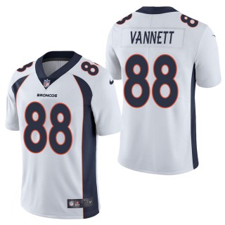 Men's Denver Broncos Nick Vannett White Vapor Untouchable Limited Jersey