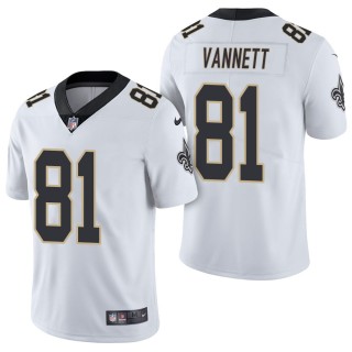 Men's New Orleans Saints Nick Vannett White Vapor Limited Jersey