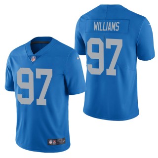 Men's Detroit Lions Nick Williams Blue Vapor Untouchable Limited Jersey