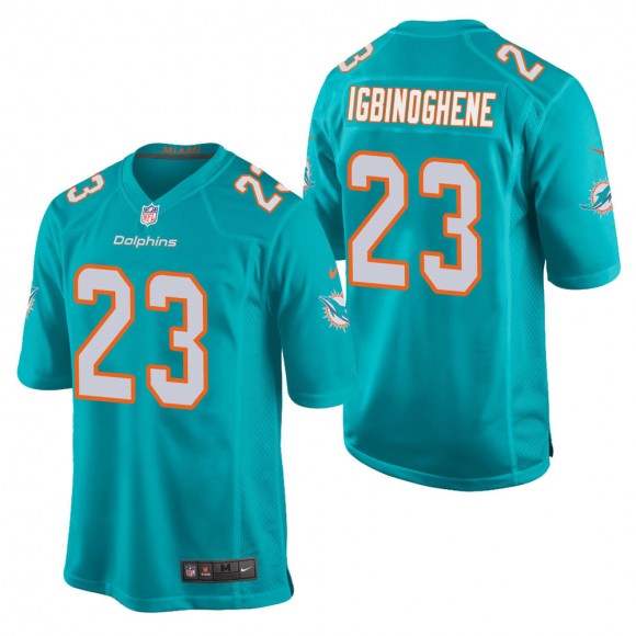 Men's Miami Dolphins Noah Igbinoghene Aqua Game Jersey