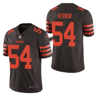Men's Cleveland Browns Olivier Vernon Brown Color Rush Limited Jersey